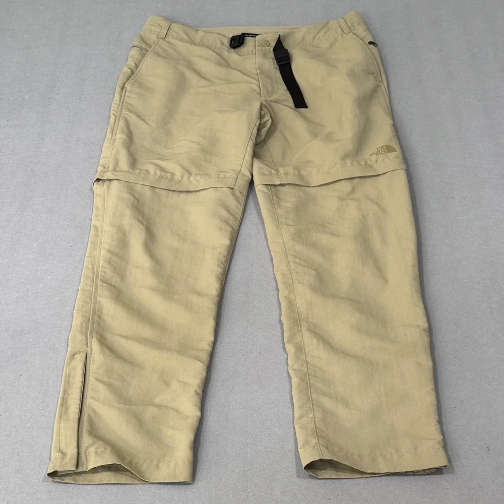 The North Face Convertible Hiking Pants Mens 36x32 Tan Zip‎ Off Cargo